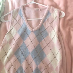 John Galt Pink Sweater Vest